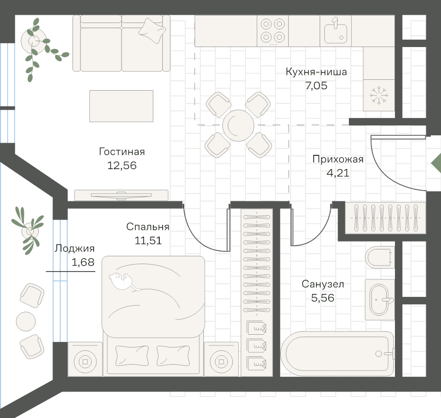 Продажа 1-комн квартиры в новостройке Москва г., Кржижановского ул.,  к. 5