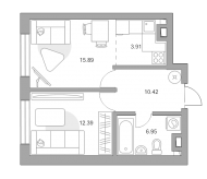 Продажа квартир в ЖК Москва г., Верхнелихоборская ул.,  к. 1