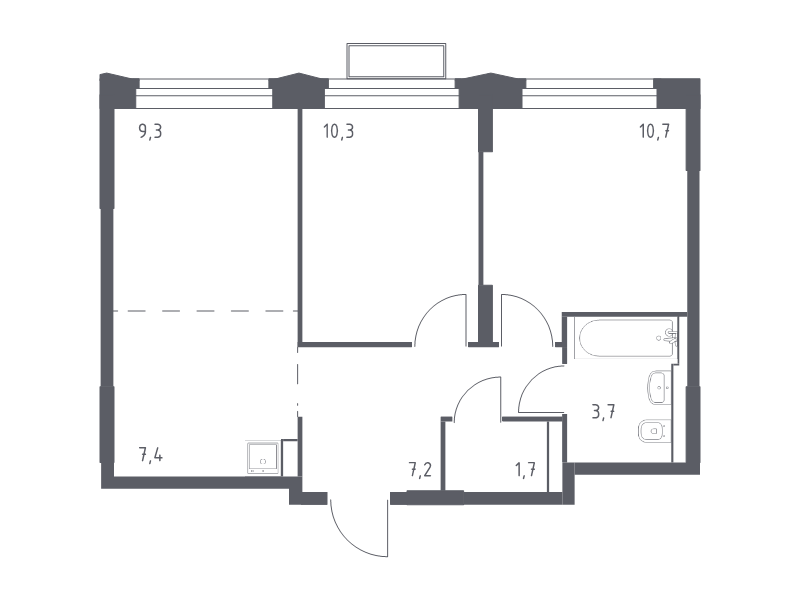 Продажа 2-комн квартиры в новостройке Мякинино д., 4-я Мякининская ул.,  к. 1