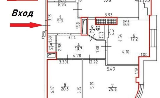 Продажа 3-комн квартиры на вторичном рынке Московский пр-кт,  д. 183-185