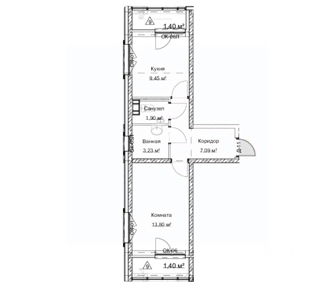Продажа 1-комн квартиры на вторичном рынке Большой Смоленский проспект, 30