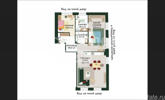 Продажа 3-комн квартиры на вторичном рынке Усачёва улица,  д. 64