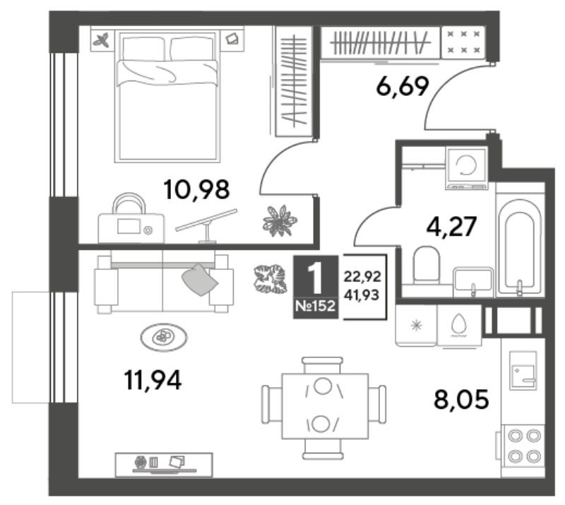 Продажа 1-комн квартиры в новостройке Пушкино г., Зелёная Роща ул.,  к. 10