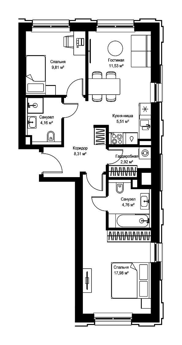 Продажа 2-комн квартиры в новостройке Дмитровское шоссе, вл. 87