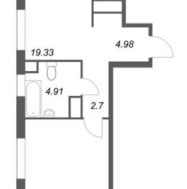 Продажа 1-комн квартиры в новостройке Санкт-Петербург г., Заставская ул.,  к. 1