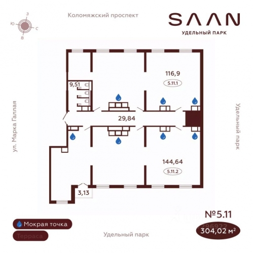 Офис Коломяжский пр-кт,  д. 19,  к. А