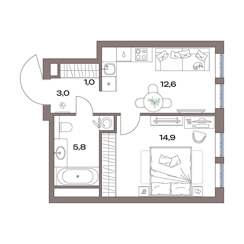 Продажа 1-комн квартиры в новостройке Москва г., Дубнинская ул.,  к. 12