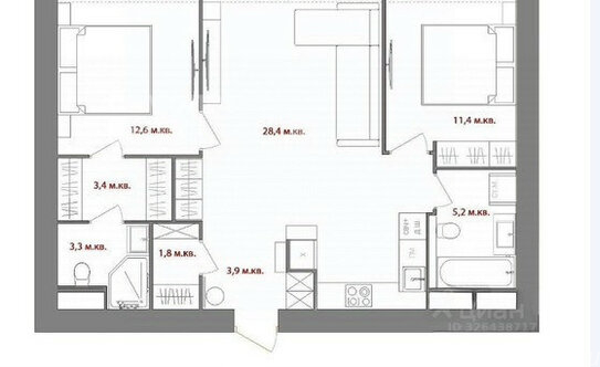 Продажа 3-комн квартиры на вторичном рынке улица Василия Ланового,  д. 6 к3
