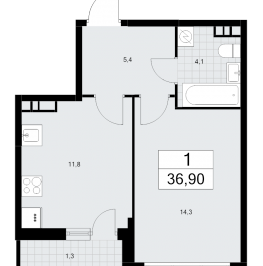 Продажа 1-комн квартиры в новостройке Марушкинское пос., Боровское ш., к. 3.3 Продажа 1-комн квартиры в новостройке Марушкинское пос., Боровское ш., к. 3.3