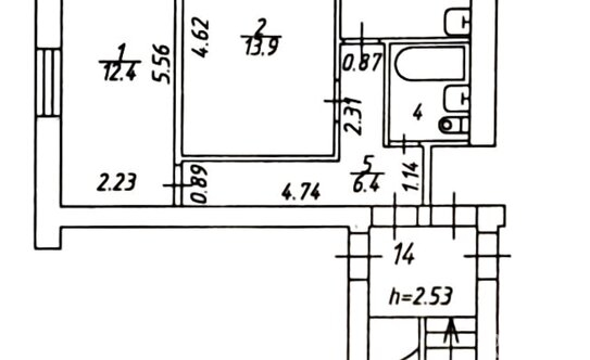 Продажа 2-комн квартиры на вторичном рынке Балашиха г, Ленина пр-кт,  д. 57