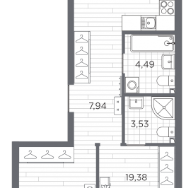 Продажа 2-комн квартиры в новостройке Санкт-Петербург г., Шкиперский проток,  к. 1