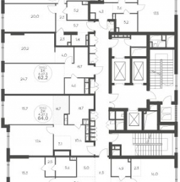 Продажа 2-комн квартиры в новостройке Крылатская ул,  д. 33 к2