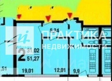 Продажа 2-комн квартиры на вторичном рынке Шарикоподшипниковская улица, 36/18
