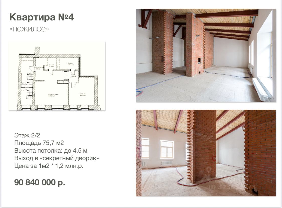 Продажа 3-комн квартиры на вторичном рынке улица Пречистенка, 33/19С2