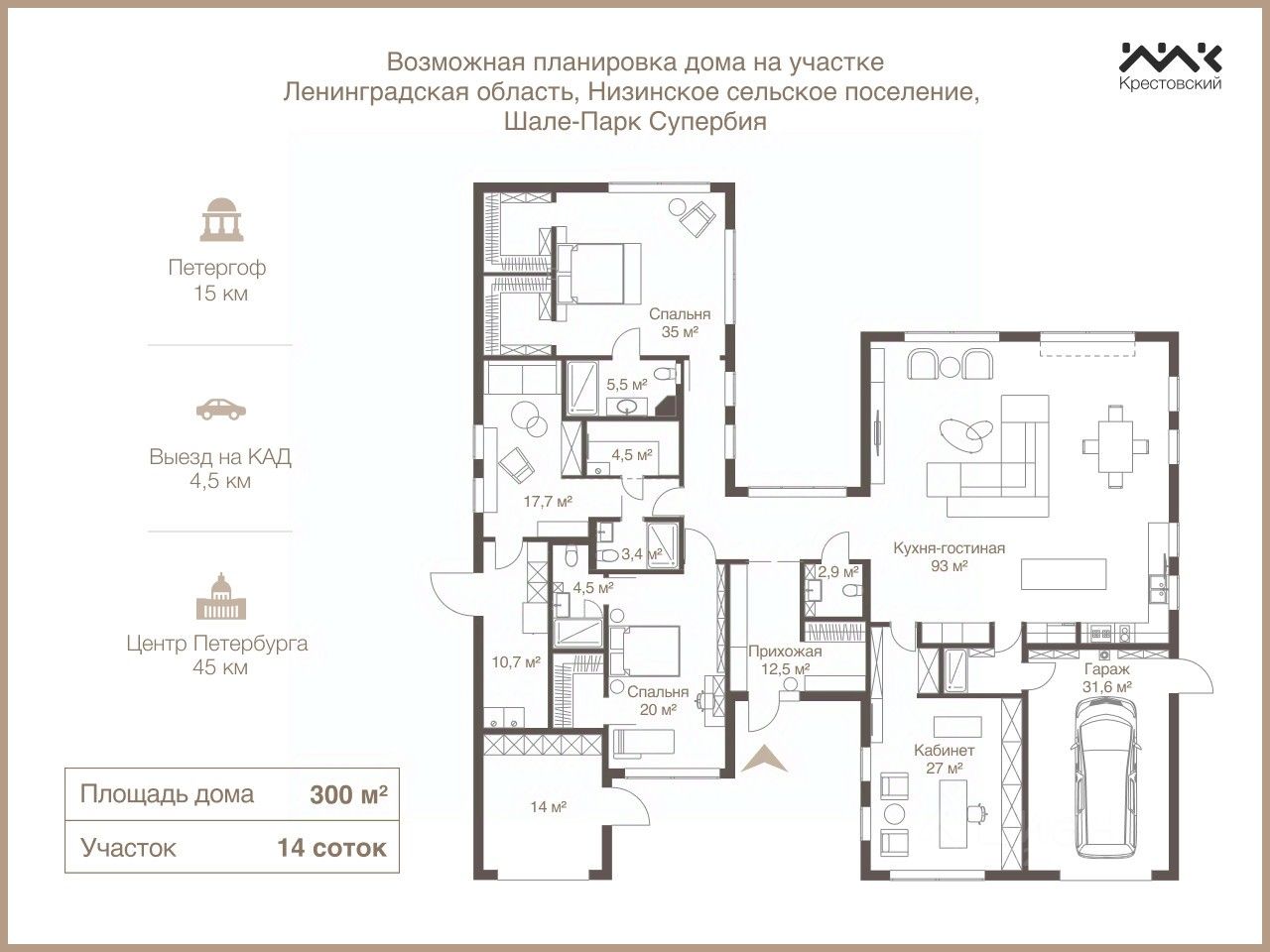 Продажа дома Шале-Парк Супербия кп, Московка кп, проезд 14-й,  д. 63