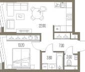 Продать Квартиры в новостройке Москва г., Ленинградское ш.   7.3