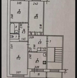 Продажа 3-комн квартиры на вторичном рынке Стремилово, Мира, 6