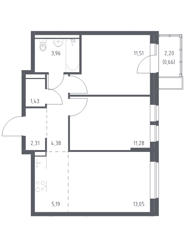 Продажа 2-комн квартиры в новостройке Балашиха г., Балашихинское ш.,  к. 7