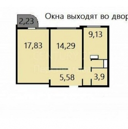 Продажа 2-комн квартиры на вторичном рынке Новомарьинская улица