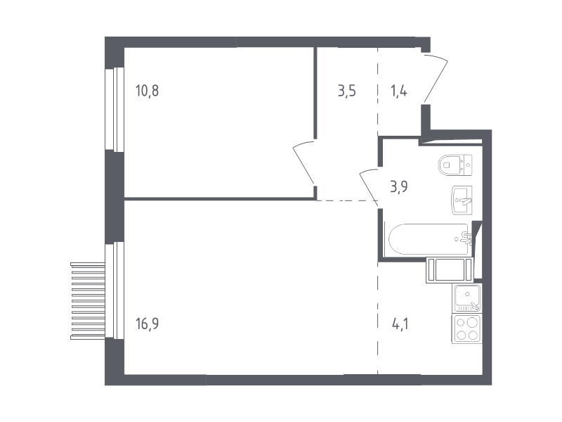 Продажа 1-комн квартиры в новостройке Мытищи г., 1-й Стрелковый пер.,  к. 4.1