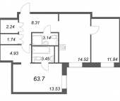 Продать Квартиры в новостройке Санкт-Петербург г., Профессора Попова ул.   1