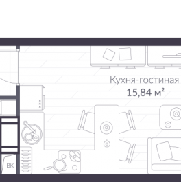 Продажа студии Сертолово г., Дмитрия Кожемякина ул.,  к. 5