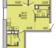 Продажа квартир в ЖК Одинцово г., Минское ш.,  к. 1.4