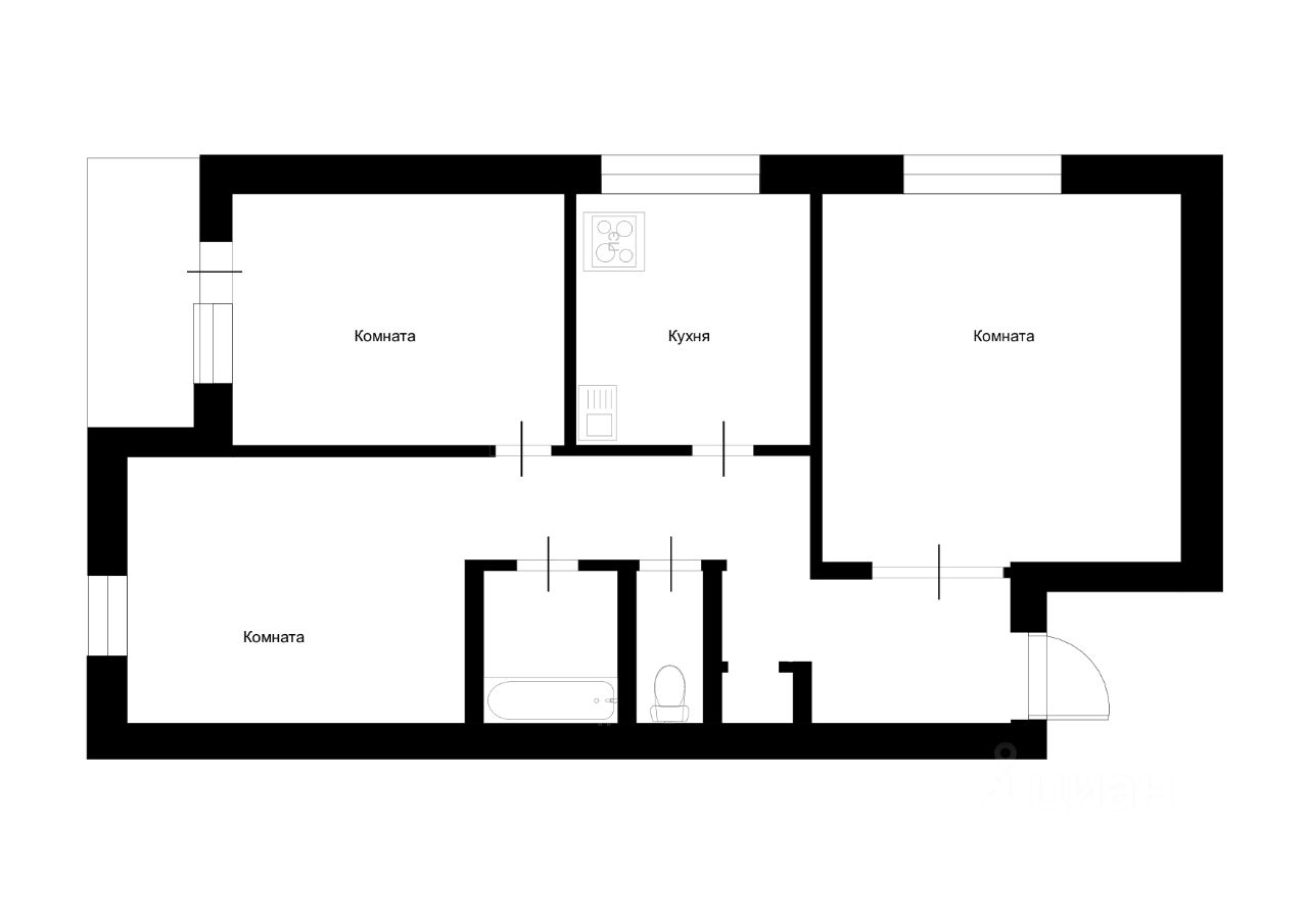 Продажа 3-комн квартиры на вторичном рынке Инициативная улица, 7К2