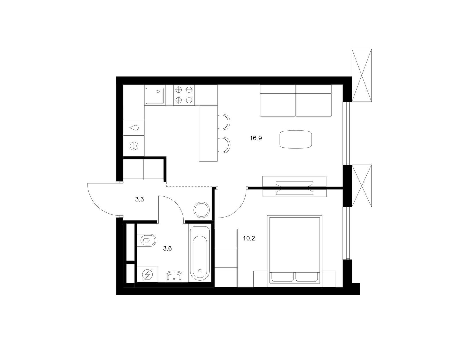 Продажа 1-комн квартиры в новостройке Мытищи, Яуза парк, корп.10
