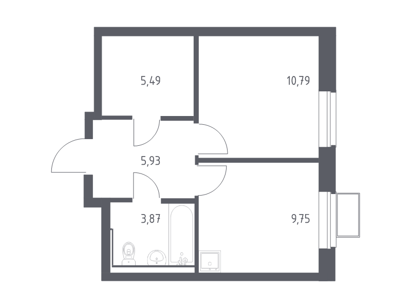 Продажа 1-комн квартиры в новостройке Егорово п., Колхозная ул.,  к. 3.1