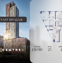 Продажа 4-комн квартиры в новостройке ул. Лобачевского, корп. 6.2