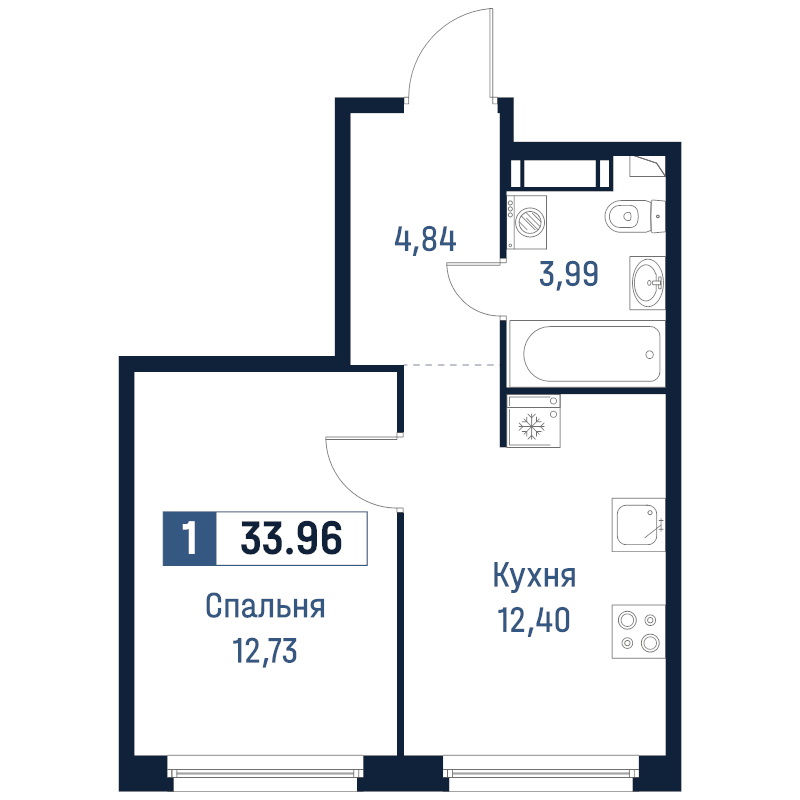 Продажа 1-комн квартиры в новостройке Мурино п., Романовская ул.,  к. 2