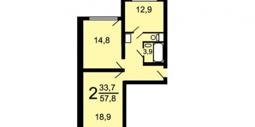 2-комн квартира Митинская улица,  д. 44