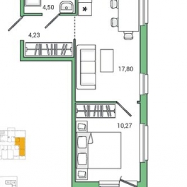 Продажа 1-комн квартиры на вторичном рынке Заневское городское поселение, Ясная улица,  д. 9 к5