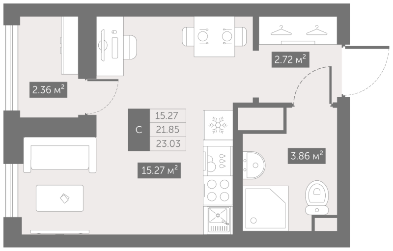 Продажа студии Шушары п., Московское ш.,  к. 6