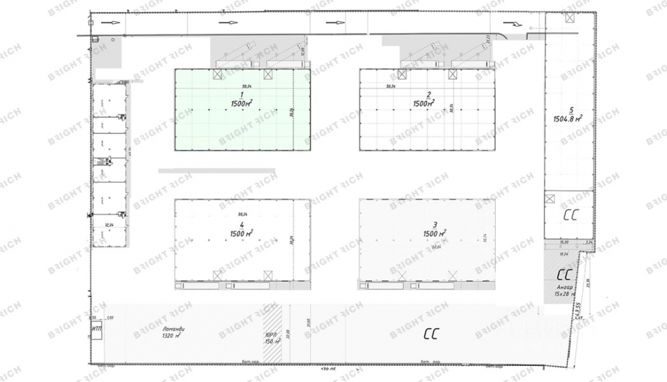 Аренда склада 1-й Верхний переулок,  д. 12