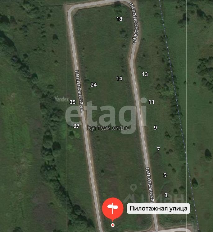 Продажа земли д. Куттузи, улица Пилотажная