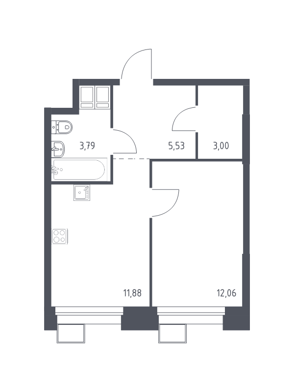 Продажа 1-комн квартиры в новостройке Дудкино д., Цветочная ул.,  к. 2.2