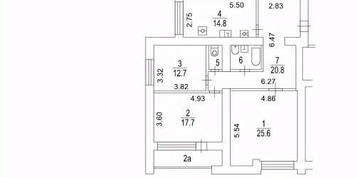 3-комн квартира Большой Палашевский переулок, 3