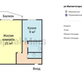 Аренда 1-комн квартиры на вторичном рынке Магнитогорская улица,  д. 23