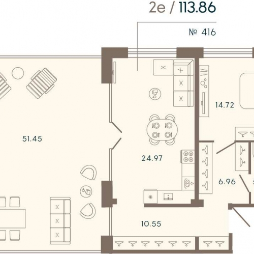 1-комн квартира Ремесленная улица, дом 17, литера З