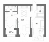 Продать Квартиры вторичка ул Академика Константинова  1 2