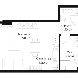 Продажа студии пр-кт Ленинградский, вл. 8