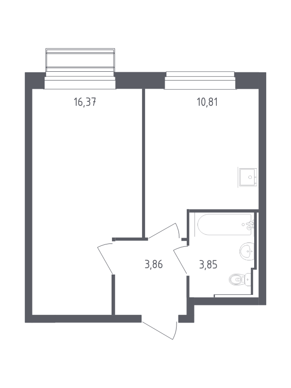Продажа 1-комн квартиры в новостройке Лайково с., Лесная ул.,  к. 54