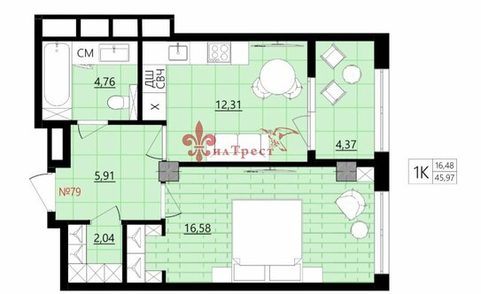 Продажа 1-комн квартиры на вторичном рынке ул Нагорная,  д. 11