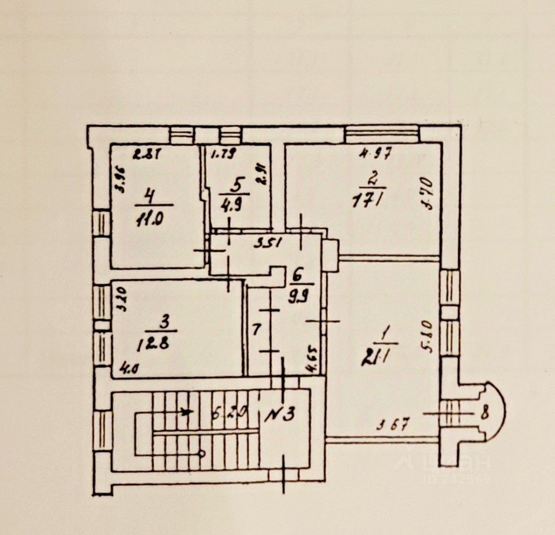 Продажа 3-комн квартиры на вторичном рынке Жуковский, улица Жуковского, 5