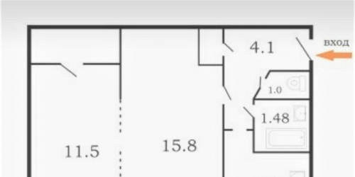 2-комн квартира Маршала Говорова ул,  д. 21