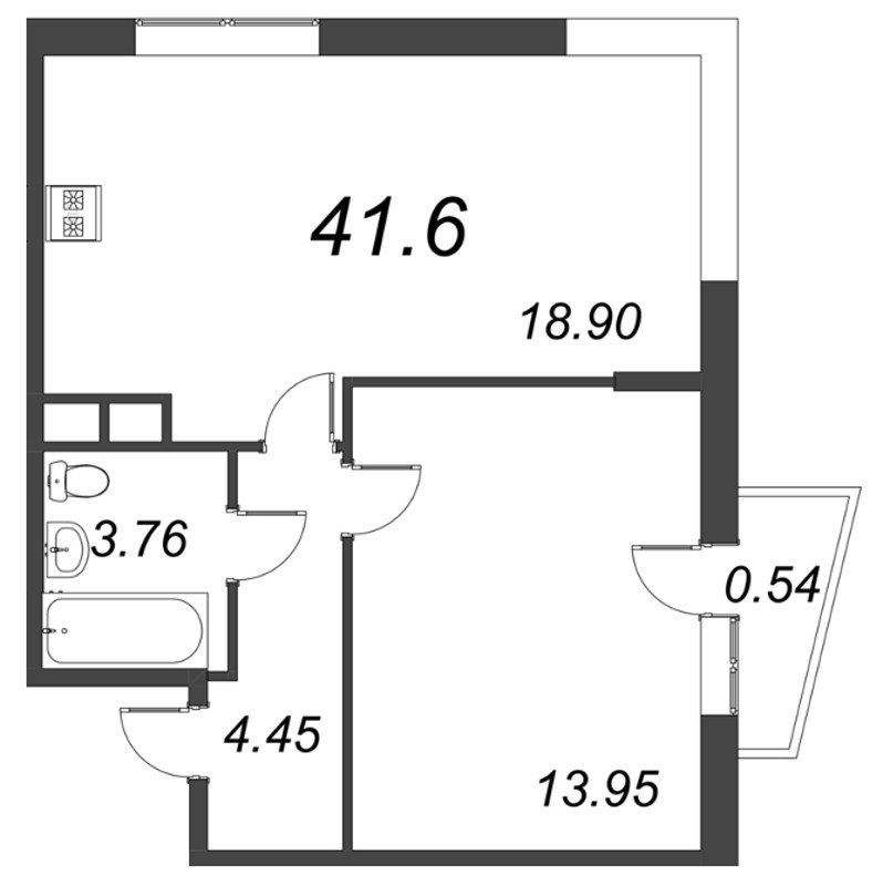 Продажа 1-комн квартиры в новостройке Сертолово г., Дмитрия Кожемякина ул.,  к. 2