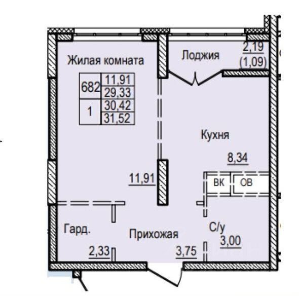 Аренда 1-комн квартиры на вторичном рынке Балашиха, улица Яганова, 1
