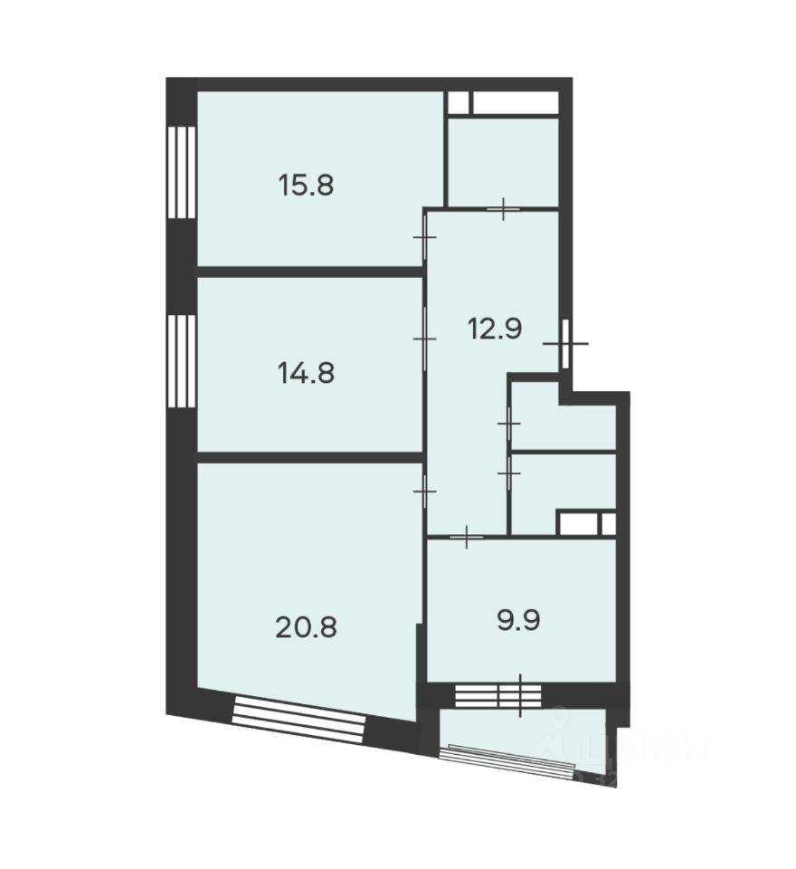 Продажа 3-комн квартиры на вторичном рынке 6-я Радиальная улица, 7/1к1